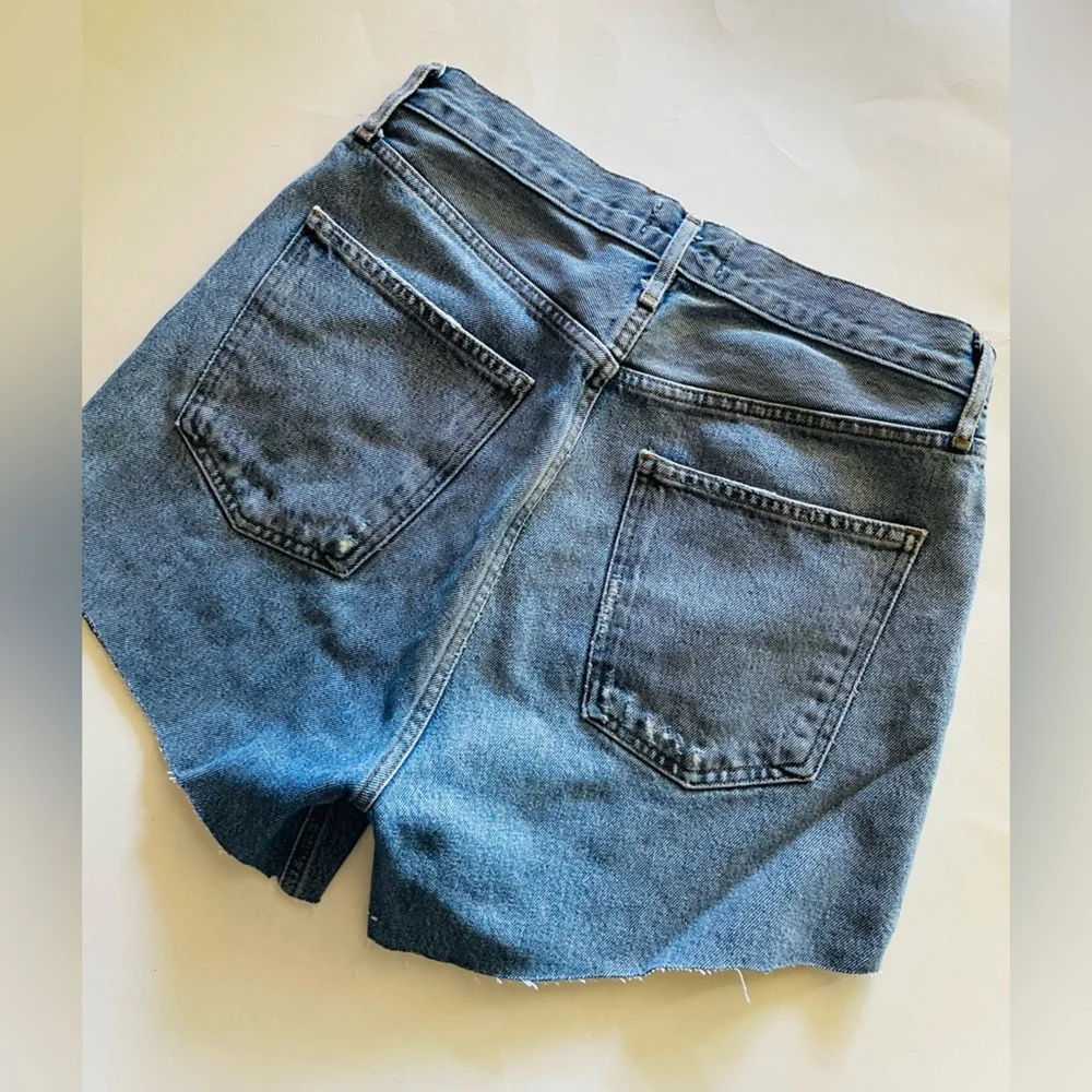 AGOLDE Cut Off Jean Shorts